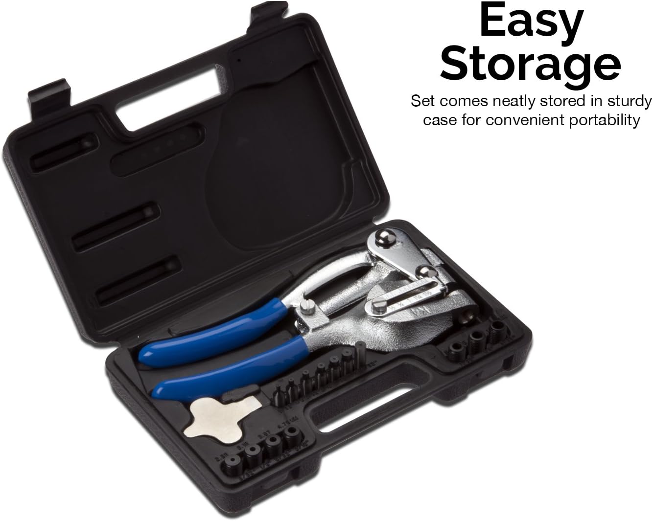 Neiko 02612A Multi-Purpose Power Hole Punch Kit, 3/32" x 9/32" - Hand Tool Hole Punches - 