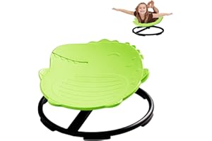 ORANMEW Dinosaur Spinning Chair for Autistic Kids – Autism Sensory Products, Sensory Spinning Chair, Sit and Spin Toys for Toddlers Balance & Coordination, ADHD Sensory Integration Seat (Green)
