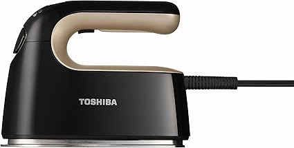 Amazon 東芝 衣類スチーマー スチームアイロン コード付き 連続スチーム 大容量 パワフル Tas V5 Nk サテンゴールドブラック 東芝 Toshiba スチームアイロン