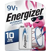 Energizer Ultimate Lithium 9V Batteries (1 Pack), Lithium 9 Volt Batteries | Long-Lasting Power, for Smoke Detectors, Carbon Monoxide Alarms, Kids Toys, Radios, Electronics, Clocks, Reliable Performance