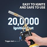 RTMMFG Propane Torch High-Temp Trigger Start Heavy Duty Brass view 3