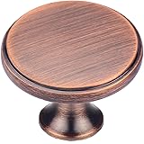 HUGOLEM 2 Pack Round Shape Drawer Pulls Red Bronze
