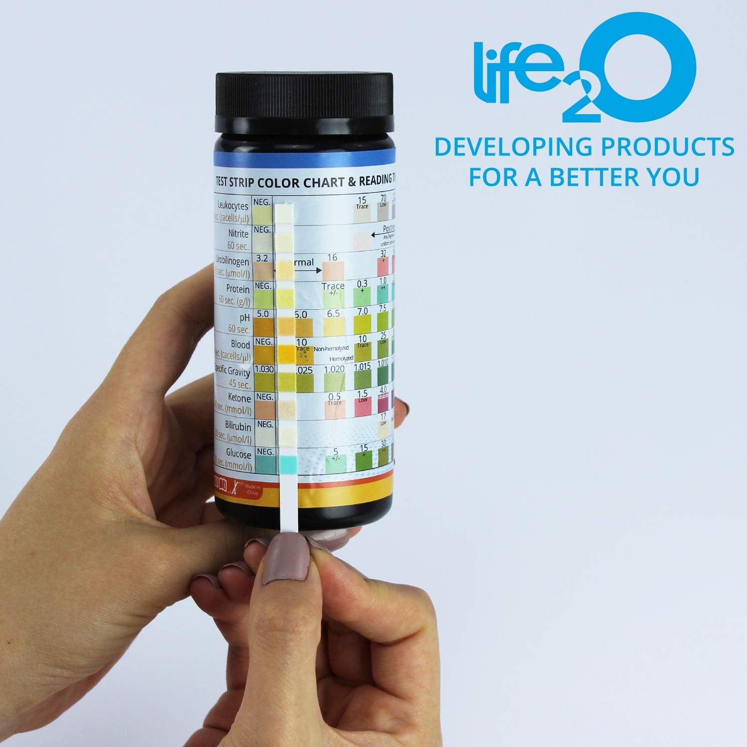 Complete 10-in-1 Urine Test Strips 100ct | Urinalysis Dip-Stick Testing Kit | Ketone, pH, Blood, UTI, Protein | Keto & Alkaline Diet, Ketosis, Kidney Infection & Liver Function | Free e-Book Included: Health & Personal Care