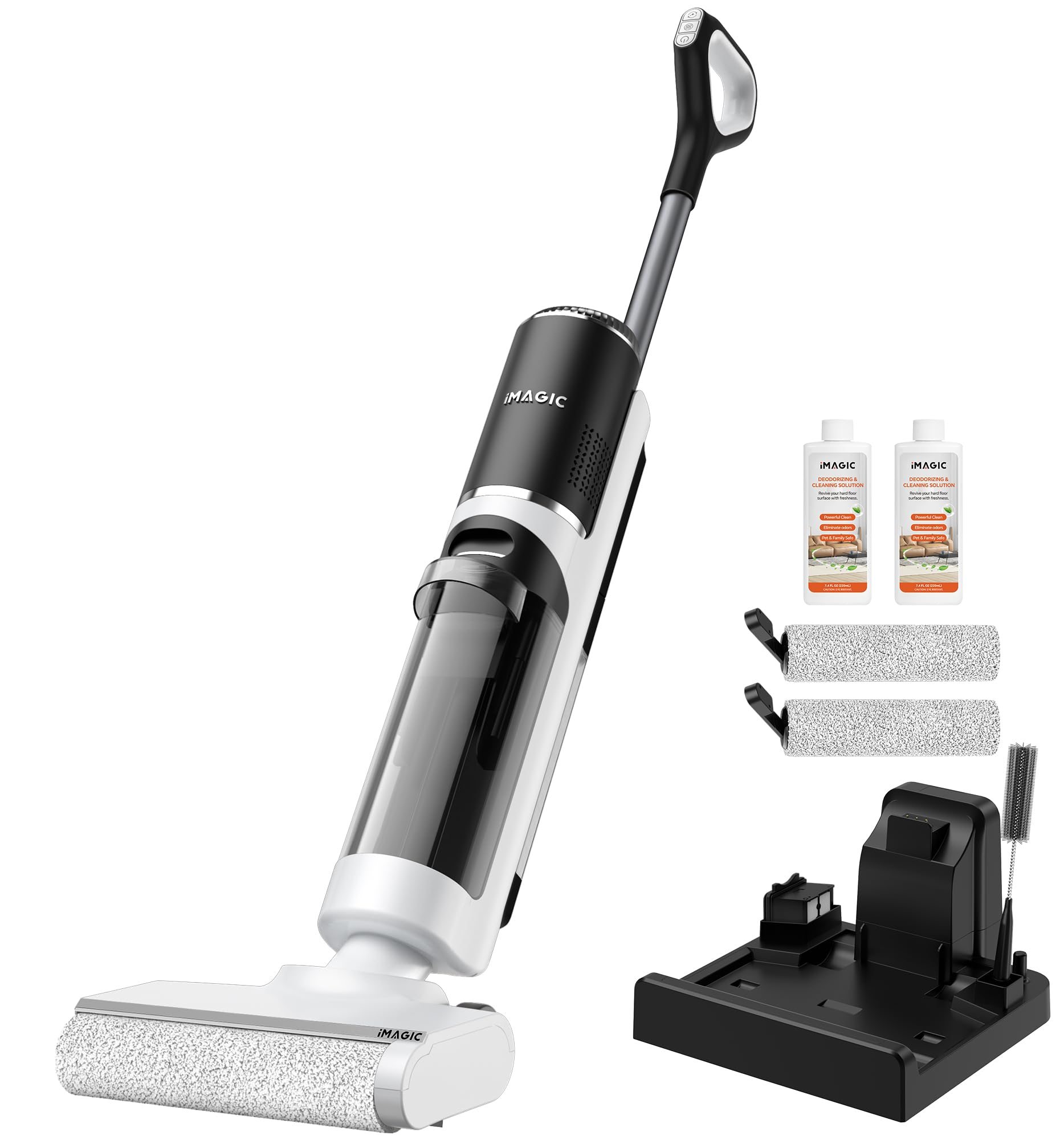 Photo 1 of ***HEAVILY USED AND DIRTY - UNABLE TO TEST***
IMAGIC M3 Wet Dry Vacuum Cleaner, Cordless Vacuum Mop All in One for Hard Floors, Lightweight Floor Cleaner for Sticky Messes with Edge Cleaning, Self-Cleaning and Hot Air Drying, White