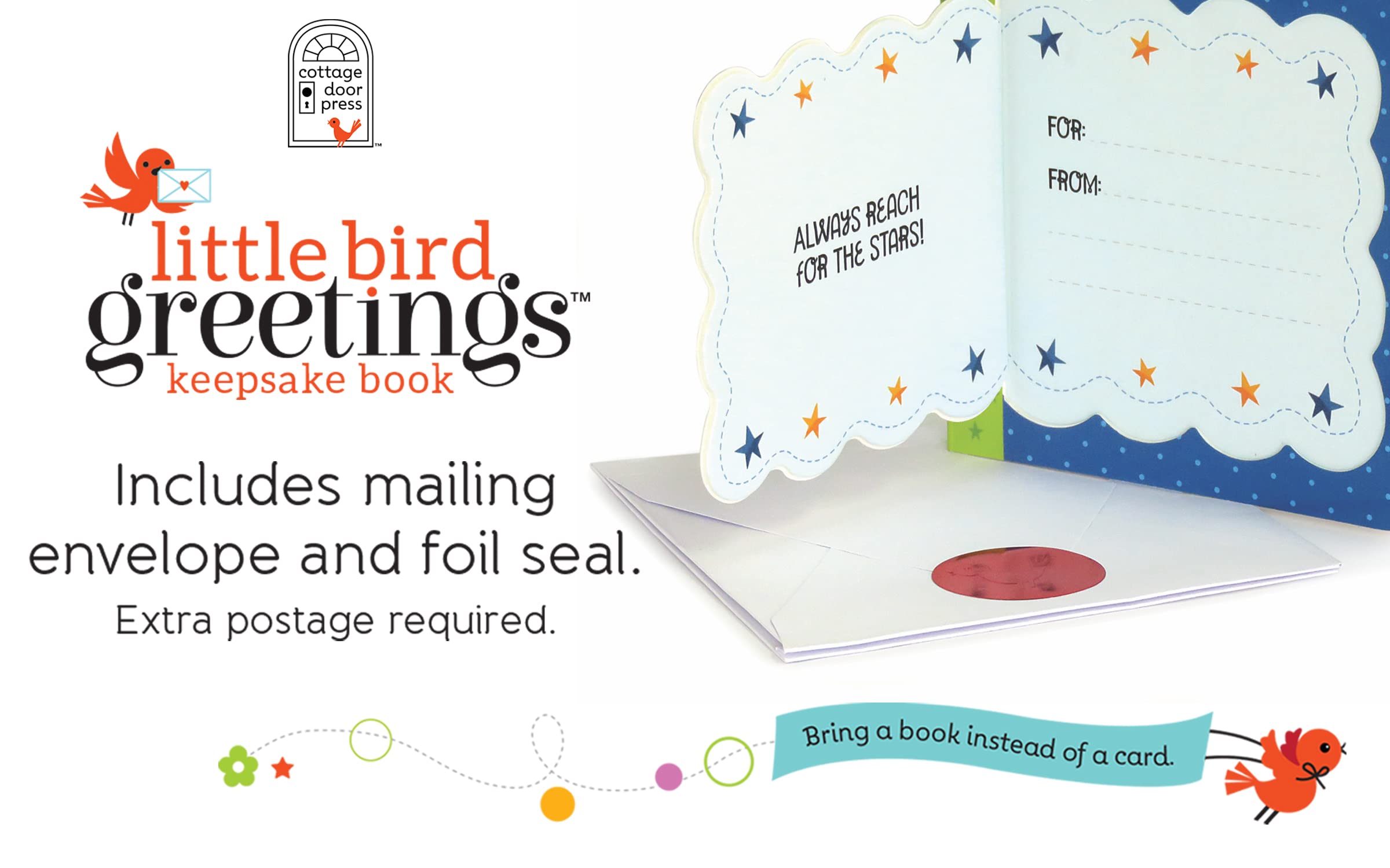 Cottage Door Press What Are Little Boys Made Of: Little Bird Greetings, Greeting Card Board Book with Personalization Flap, Gifts for Birthday, Baby Showers and More