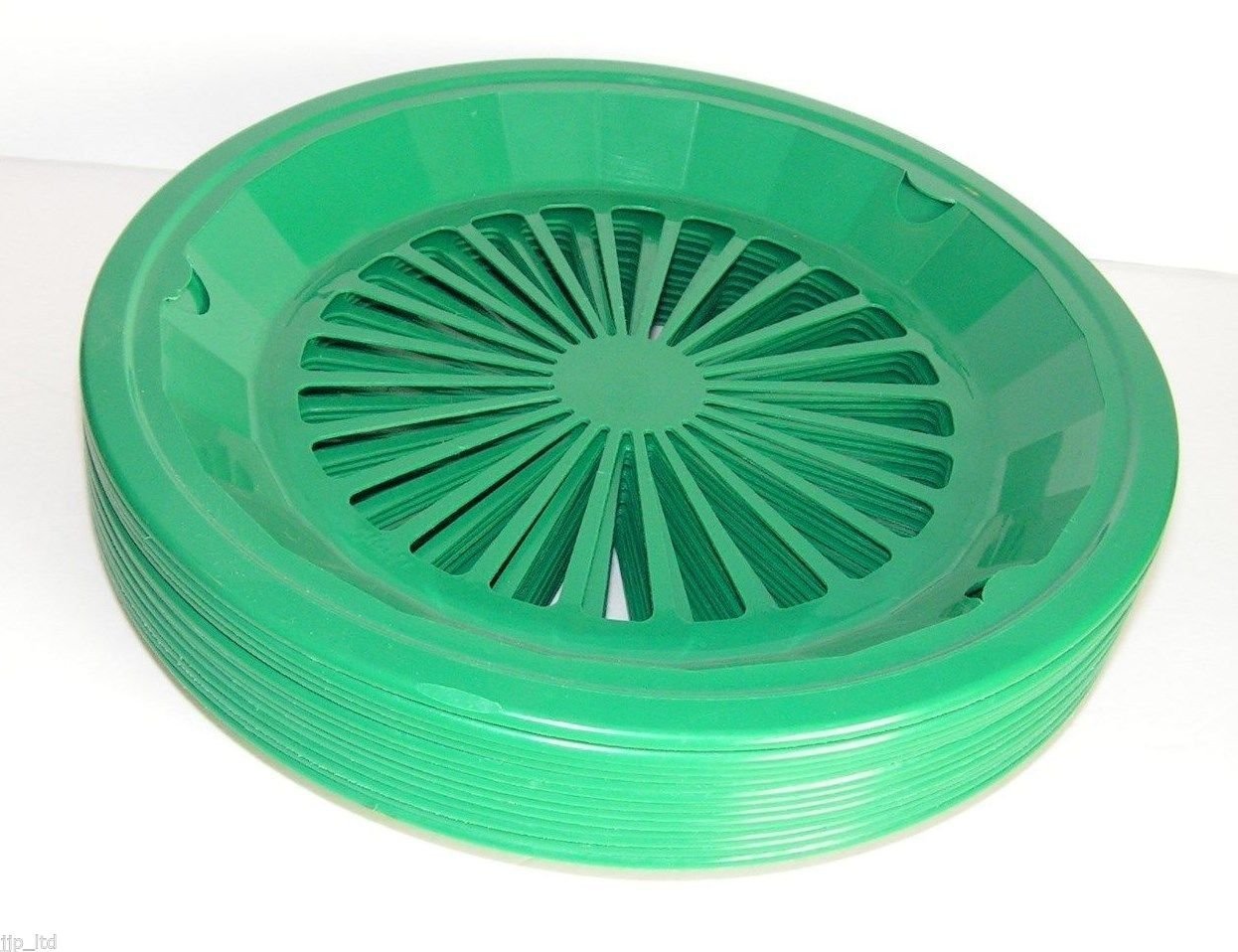 Reusable Plastic Paper Plate Holders Set Of 4 Blue Shade