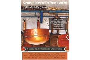 Copper Farmhouse Stuff I Need To Remember And a To-Do Checklist: Funny Notebook, Pretty Magazine Looking Notebook and To Do C