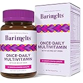 BariMelts Once Daily Bariatric Multivitamin with Iron, 60 Easy-Swallow Caplets (2-Month Supply), Multivitamin for Women, Multimineral Complex, Supports Nutrition After Bariatric Surgery