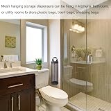 BDBF 2Pcs Black Plastic Bag Holder, Foldable Mesh Dispenser for Kitchen view 4