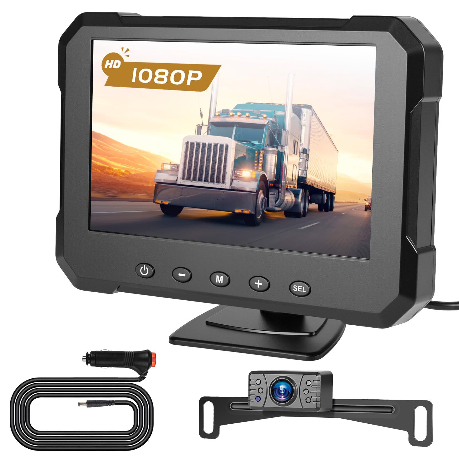 Photo 1 of [Stable Signal] Wired Backup Camera Kit, Hikity 5 Inch Rear View Monitor kit IP69 Waterproof Night Vision, HD 1080P Display Screen for Car/Truck/Pickup/SUV/Van/RV