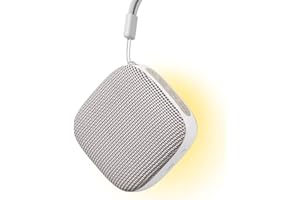 HOMEBEST Portable Sound Machine for Travel, White Noise Sound Machine for Sleeping, 52-Hour Lasting Mini Noise Machine with 21 Quality Non-looping Sounds, Headphone Jack, Memory, Timer for Adults,Hotel (Khaki)