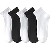 Rehelu Women's Cute Ankle Socks Cotton Running Crew Socks 5 Pairs