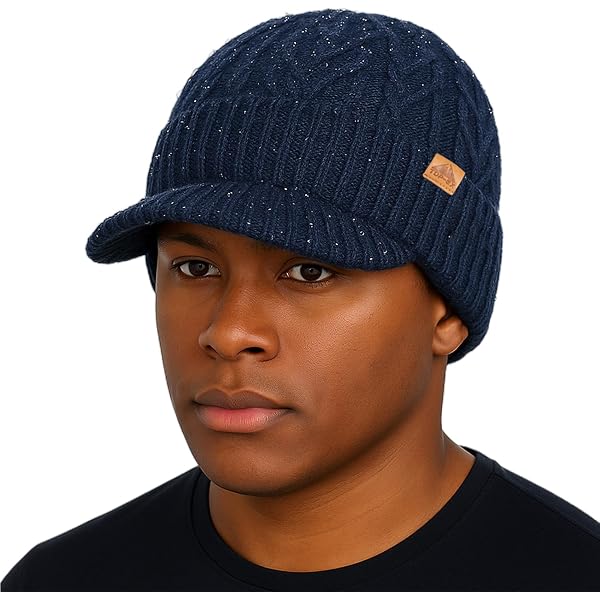 FABEILAI Winter Hat Warm Soft Knit Skull Cap Beanie Hats  display picture 1