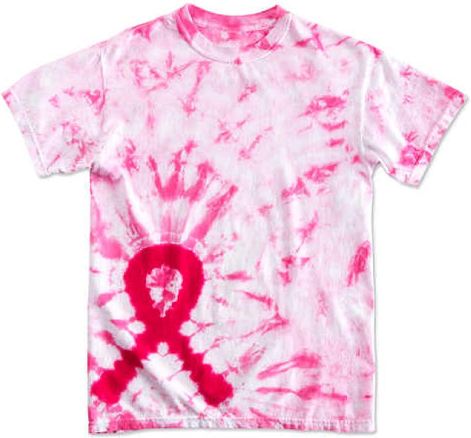 Breast Cancer Ribbon Pink TIE DYE T Shirt at Amazon Women’s Clothing