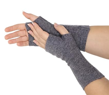 Prettystern Kaschmir Pulswärmer fingerlose Handschuhe Stulpen Weich Warm