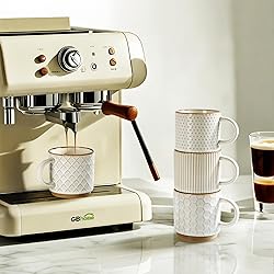 GBHOME 12OZ Stackable Coffee Mugs with