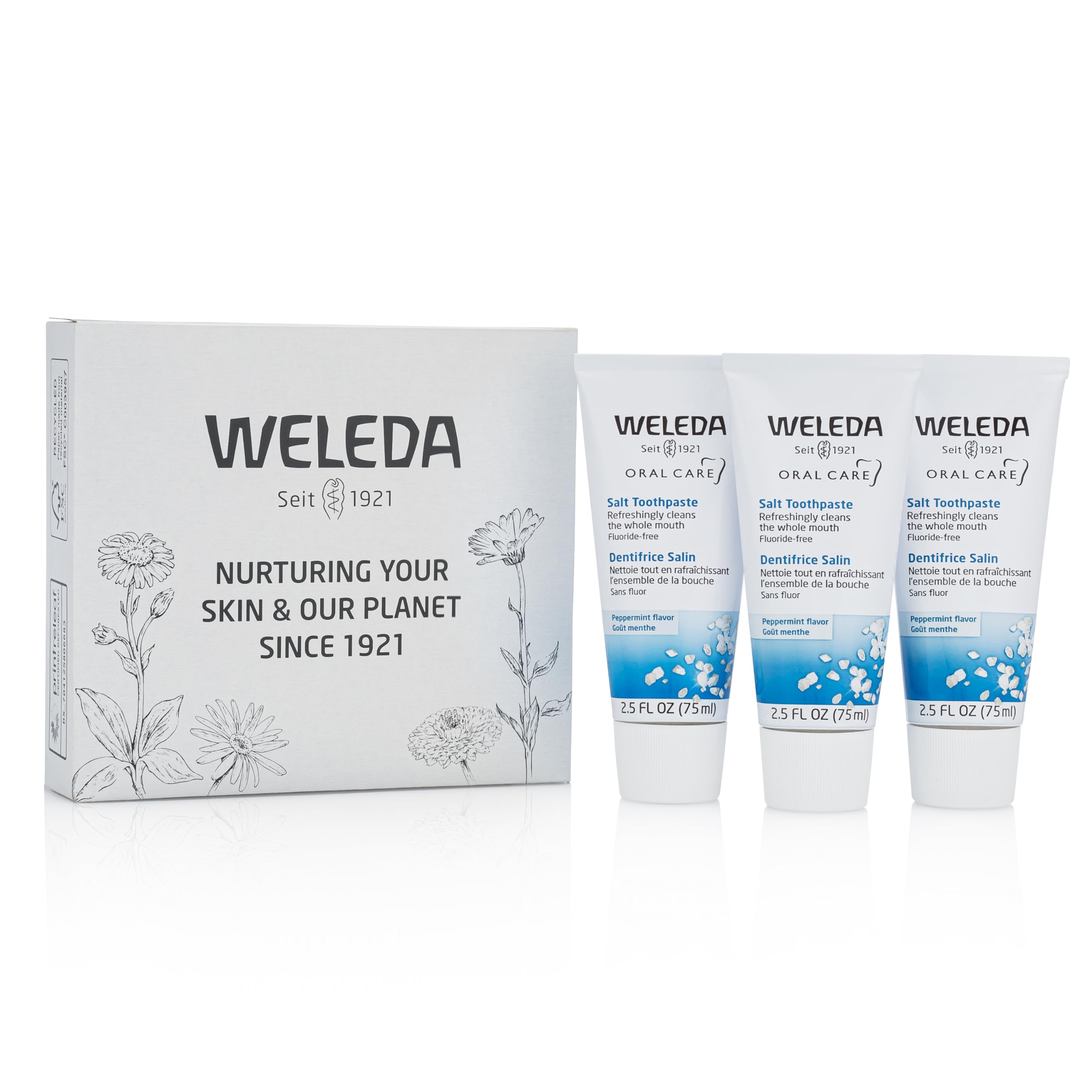 Weleda Natural Salt Toothpaste. 2.5 Fluid Ounce (Pack of 3)