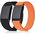 2 Pack Nylon Sport Loop Wristband Compatible with Whoop Bands 4.0 for Men Women with Bumper Case, Soft Adjustable Breathable Replacement Nylon Straps for Whoop 4.0 Sleep, Fitness & Activity Tracker