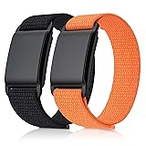 2 Pack Nylon Sport Loop Wristband Compatible with