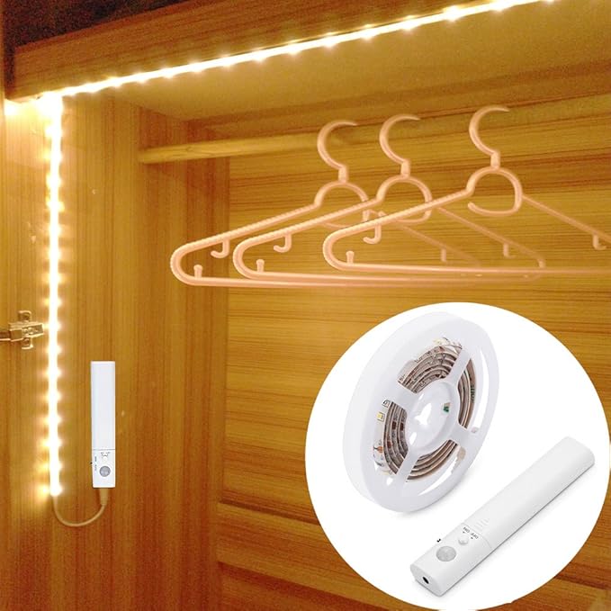 LUXJET® 30LED 1M tira luz cuerda,Luz Armario Luz LED Nocturna con ...