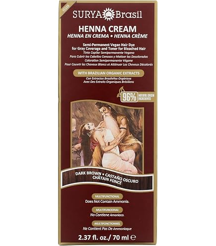 Amazon.com : Surya Brasil Henna Cream Chocolate - 94% Natural