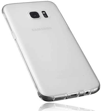 mumbi Schutzhülle für Samsung Galaxy S7 Edge Hülle transparent weiss