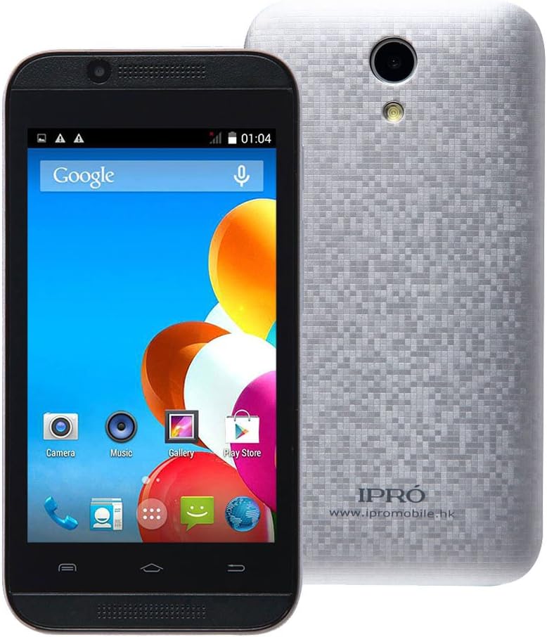 IPRO i9403 Mini 4-inch 3G WCDMA GSM Dual Sim Factory Unlocked Android Smartphone- Protective Film and TPU Case Included (Silver)