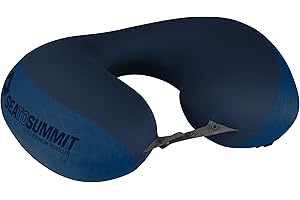 Sea to Summit Aeros Premium Traveller Inflatable Neck Pillow, Navy Blue