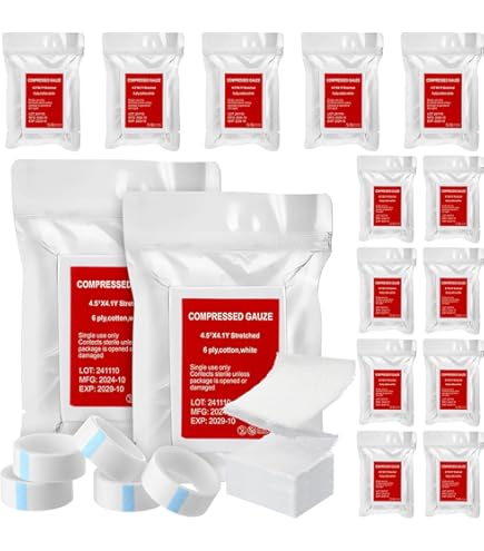 Amazon.com: Everlit [10 Pack] Z-Folded Compressed Sterile Gauze