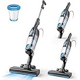Vazone R6X Corded Stick Vacuum Cleaners for Home, 20Kpa Powerful Suction Stick Vacuum with 16Ft Cord, 2 in 1 Lightweight Handheld Vacuum Cleaner for Hardwood Floor Pet Hair