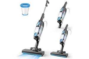 Vazone R6X Corded Stick Vacuum Cleaners for Home, 20Kpa Powerful Suction Stick Vacuum with 16Ft Cord, 2 in 1 Lightweight Handheld Vacuum Cleaner for Hardwood Floor Pet Hair