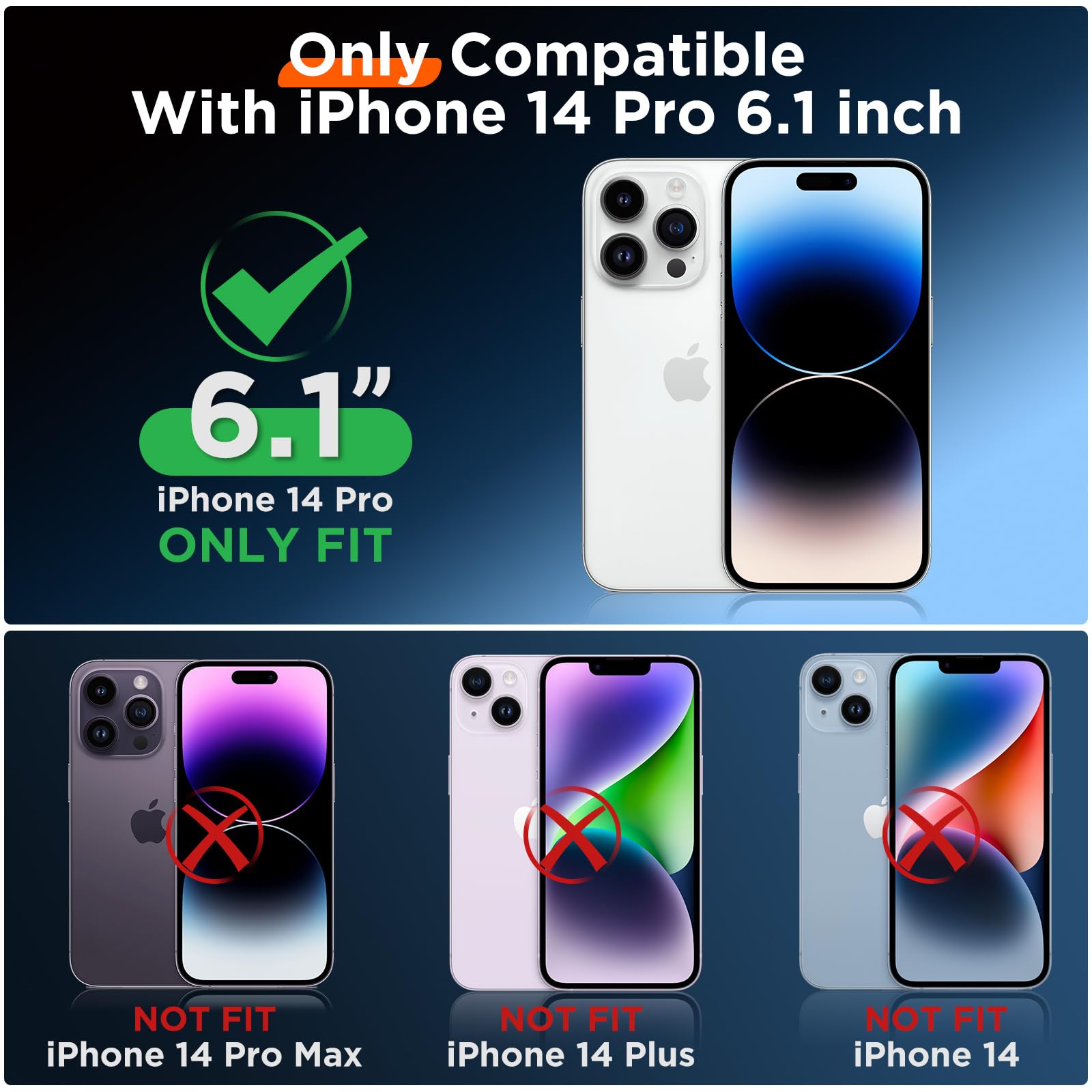 COFFKER Designed for iPhone 14 Pro Case, Liquid