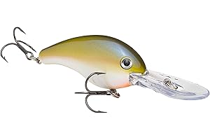 Strike King Pro Model 5XD Fishing Lure, Deep Diving Crankbait, Unique Curved Bill, Free-Floating Rattle Chambers, 5/8-Ounce, Dives to 15-Feet, Size 3 Treble Hooks