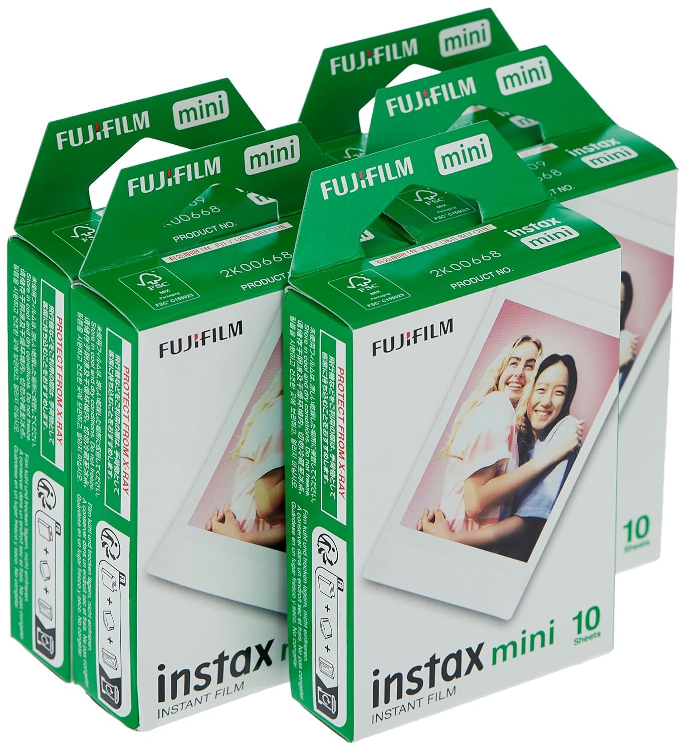 Fujifilm Instax Mini Instant Film, 10 Sheets (5-Pack)