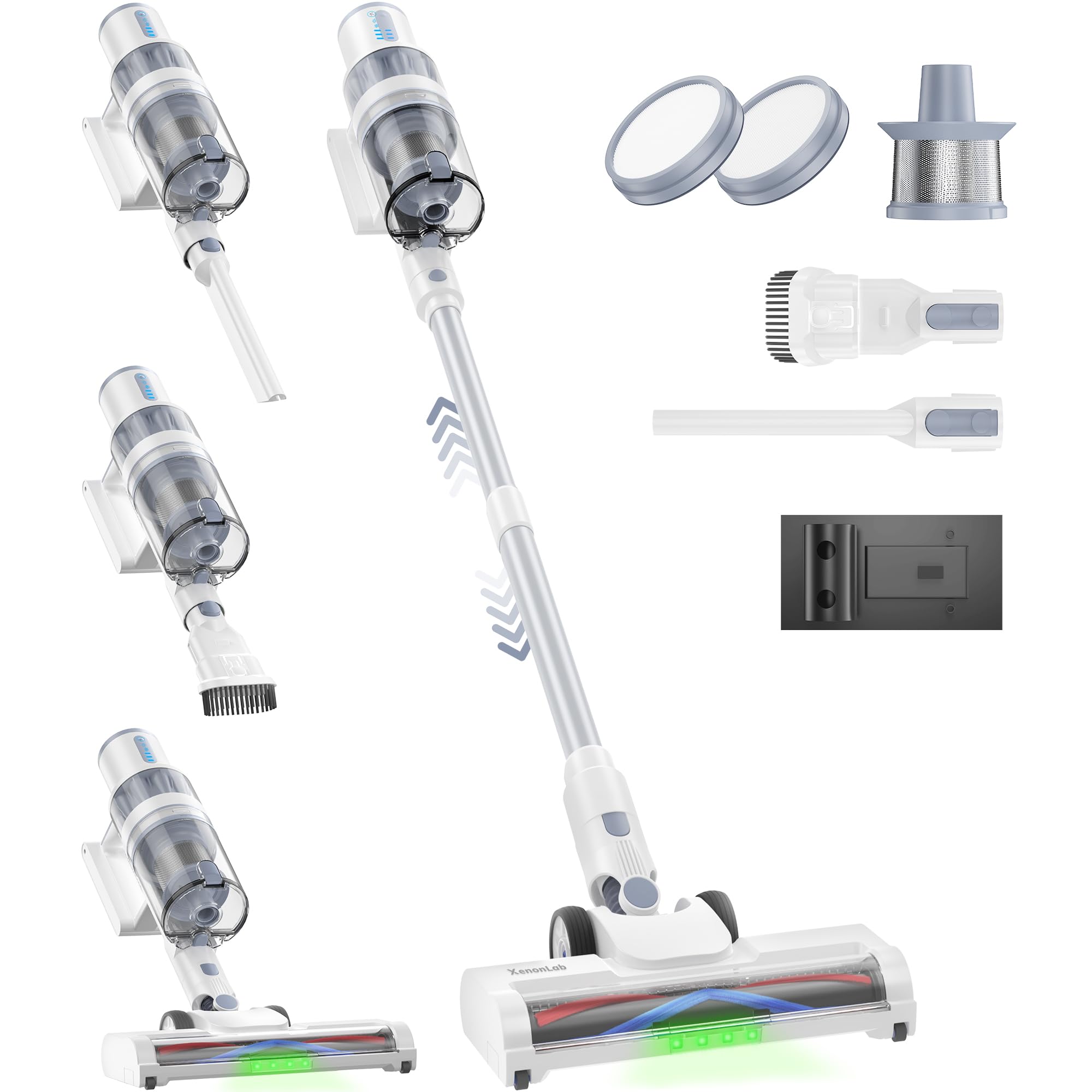 Photo 1 of XenonLab Cordless Vacuum Cleaner, 45KPA Stick Vacuum Cleaners for Home, 6-in-1 Rechargeable Lightweight Vacuum, Up to 35Mins Runtime, with Powerful Suction for Carpets, Pet Hair, Hardwood Floors