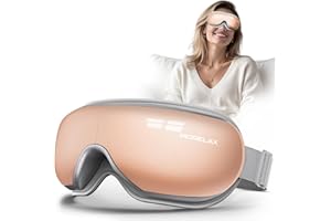Morelax Eye Massager with Heat, Portable Eye Care Device with Bluetooth Music, Rechargeable Eye Mask for Eyes Relaxation, Imp