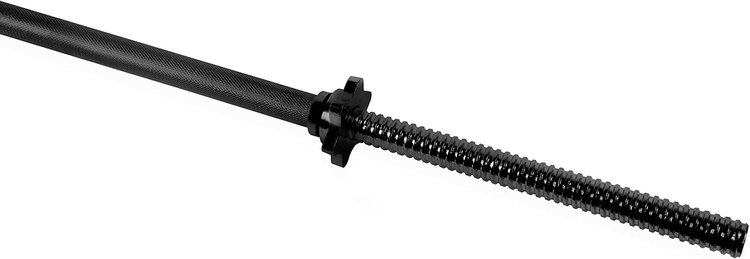 CAP Barbell Threaded Standard Bar, 1-Inch, 250-Pound Capacity, 6-Feet : Straight Barbell Standard Threaded : Sports & Outdoors