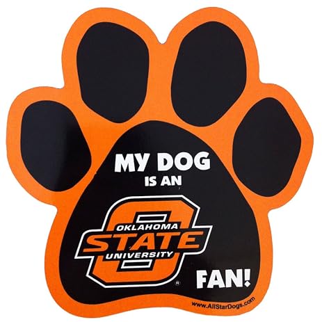 Ncaa Clemson Tigers Paw Print Car Magnet All Star Dogs Inc