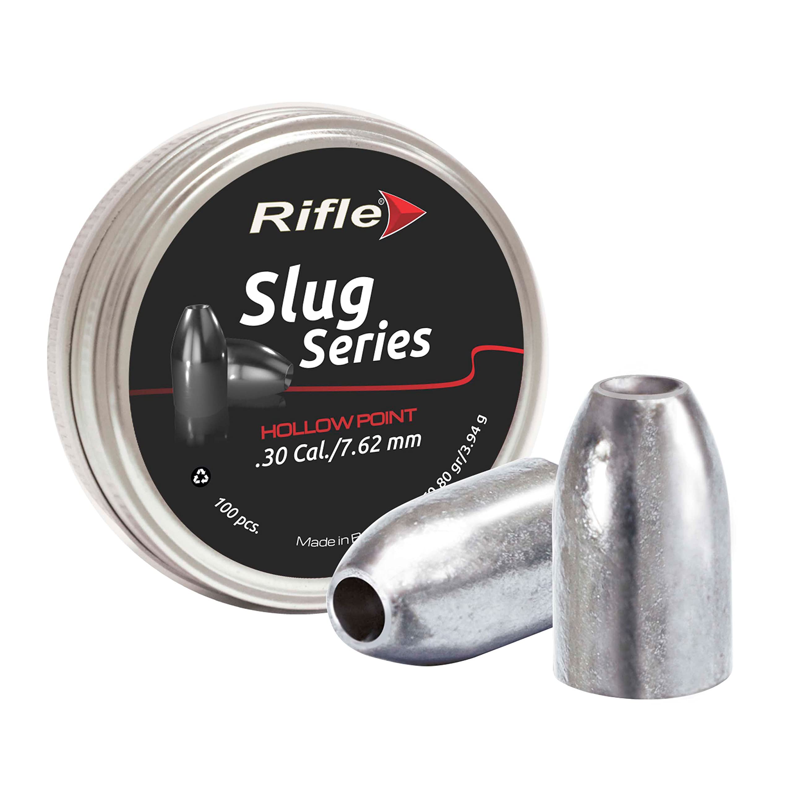 Photo 1 of Hollow Point Slug Air Gun Pellets | .30 Caliber | 7.62 mm | 60.8 gr | Slug Designed for Target Shooting and Hunting | 100 Count