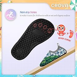 CROVA Toddler Kids Water Shoes Quick Dry Aqua Socks