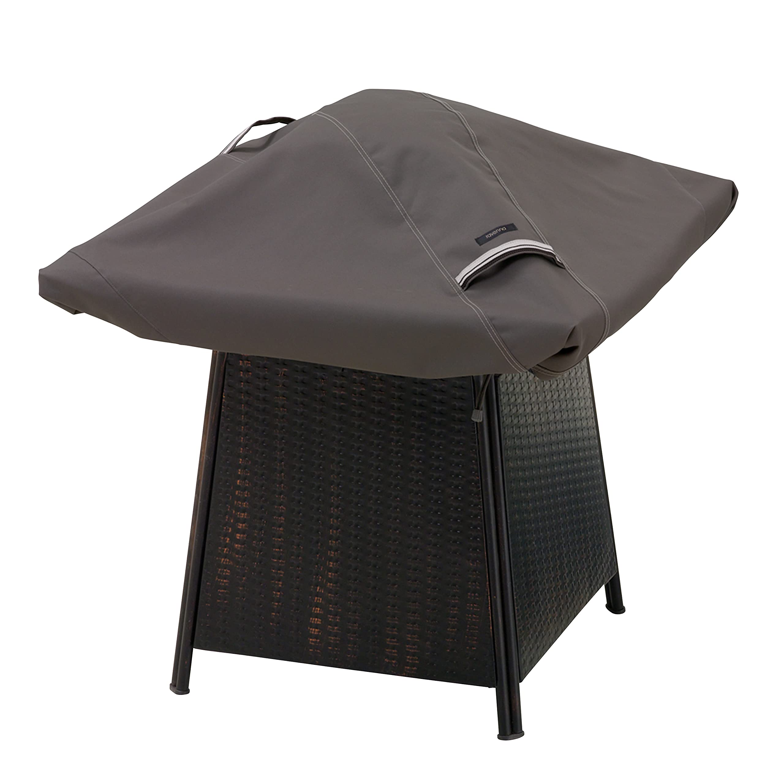 Classic Accessories 55-148-015101-EC Ravenna Square Fire Pit Cover Premium Outdoor Cover with Durable and Water Resistant Fabric, Taupe, 25.4x33.020000000000003x3.4798000000000004 cm