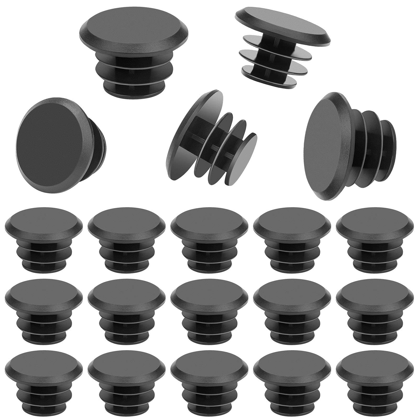 Bruafsir 50Pcs Mountain Bike Bar Plugs Road Bicycle Handlebar End Plugs Handlebar Caps Plastic Handle Grip Bar End Stoppers