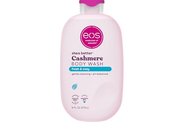 eos Cashmere Body Wash- Fresh & Cozy, Creamy Gel with Shea Butter, 16 fl oz