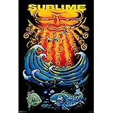 Pyramid America Sublime Sun and Fish Album Cover Posters Music Cool Wall Decor Art Print Poster 24x36 For Aesthetic room decor, Bedroom Decor &amp; Bathroom Decor