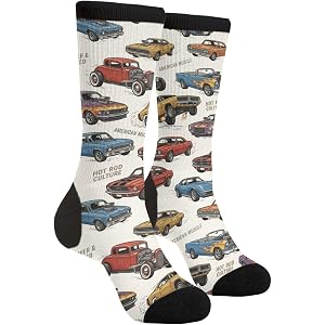 Yrassio Farm Cute Chickens Novelty Crew Socks for Women Men | Fun Dress Sock, Casual, formal, Party, Costume, Gifts
