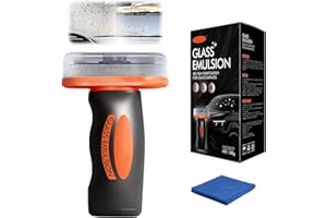 Glass Emulsion Cleaner Windshield,Car Window Cleaner With Handle Applicator,Glass Oilfilm Remover for Car (1PCS)