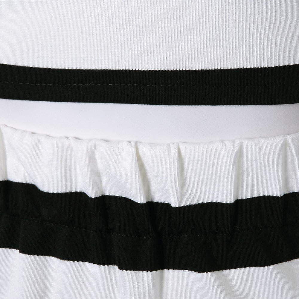 hannea stylish square neck striped suit for women