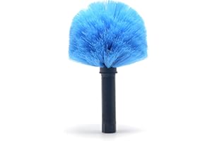 EVERSPROUT Twist-On Cobweb Duster | Hand Packaged to Protect Bristles | Indoor & Outdoor Brush Attachment | Fits Standard Acme Threaded Poles | Brush Head with Handle, No Pole (Medium-Stiff Bristles)