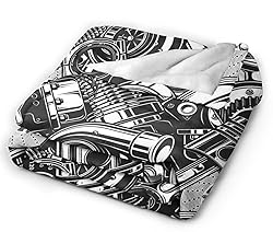 HGOD DESIGNS Automobile Car Parts Pattern Flannel
