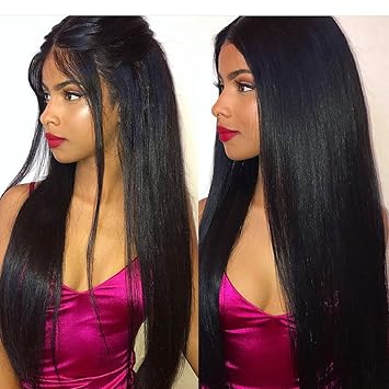 Amazon Com Yaki Straight Short Bob Haircut Front Lace Wig